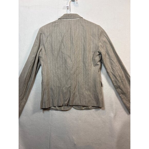 J.Crew Schoolboy Blazer Size 4 Beige Two-Button Womens Jacket - Picture 15 of 16